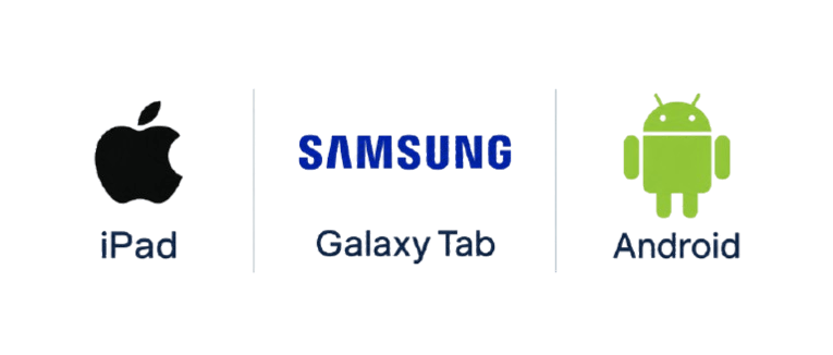 iPad Samsung Galaxy Tab and Android tablets